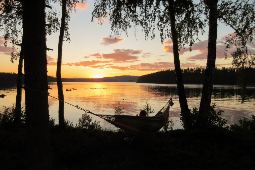Solnedgång i hängmattan